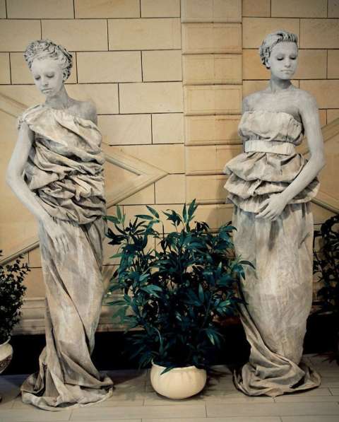 Живые статуи на встречу гостей на мероприятие в Краснодаре фото 10