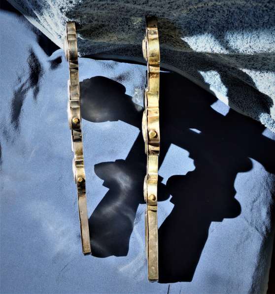 Пара старинных напрестольных крестов. Серебро «84». XIХ век в Санкт-Петербурге фото 16