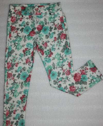 хлопковые трикотажные брюки для девочки Турция р110-116