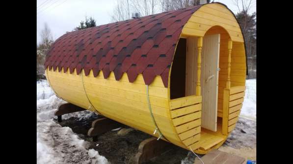 Баня бочка под ключ в Санкт-Петербурге фото 8