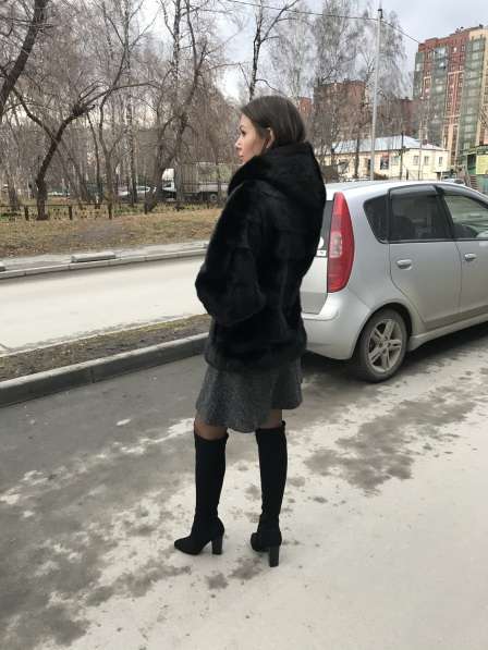 Продам шубу норковую новую чёрную в Новосибирске фото 3
