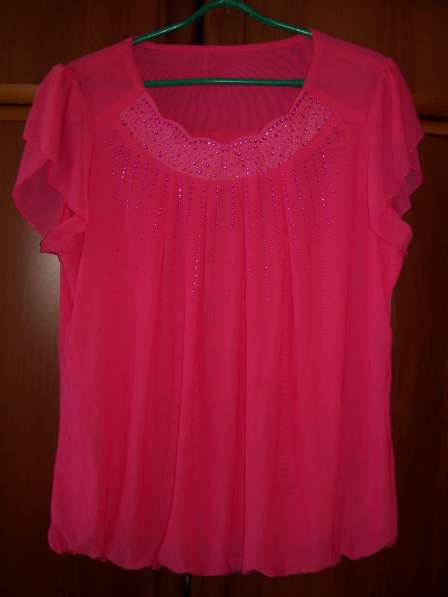 Блузка розового цвета, размер 46-48