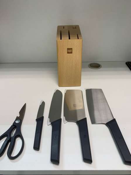 Набор ножей (6 предметов) Xiaomi с подставкой в Уфе фото 3