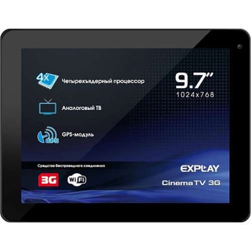 Планшет 9.7" Explay CinemaTV 3G (черный). DaRPC03