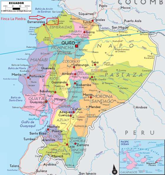 Земля в Эквадоре на побережье рентабельность 200$