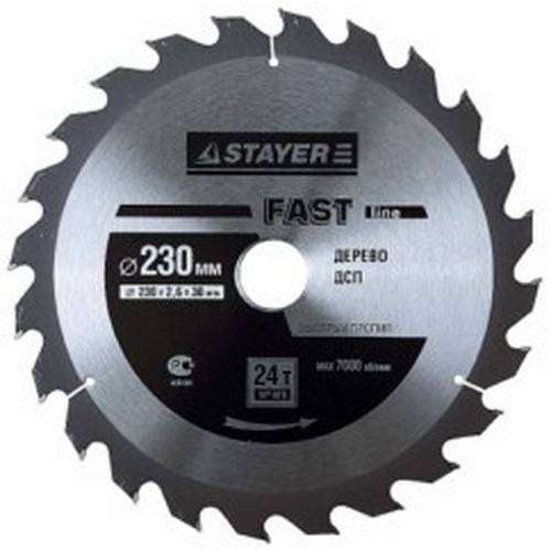 Диск пильный по дереву STAYER MASTER FAST-Line 3680-250-32-24