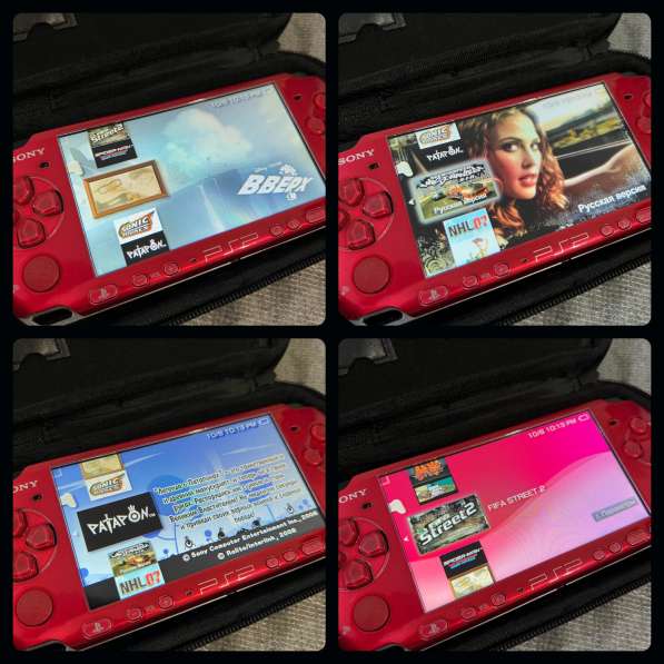 Sony PSP 3008 лимитированная красная, 40 + игр в Екатеринбурге