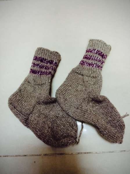 Вязанные мужские носки