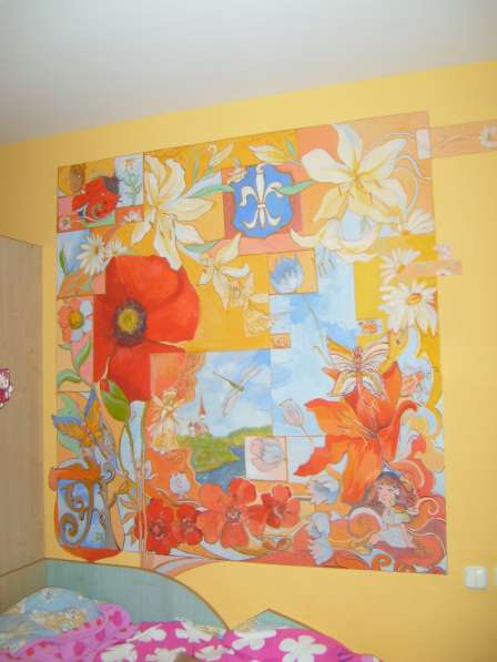 Роспись стен: декор-штукатурка в фото 6
