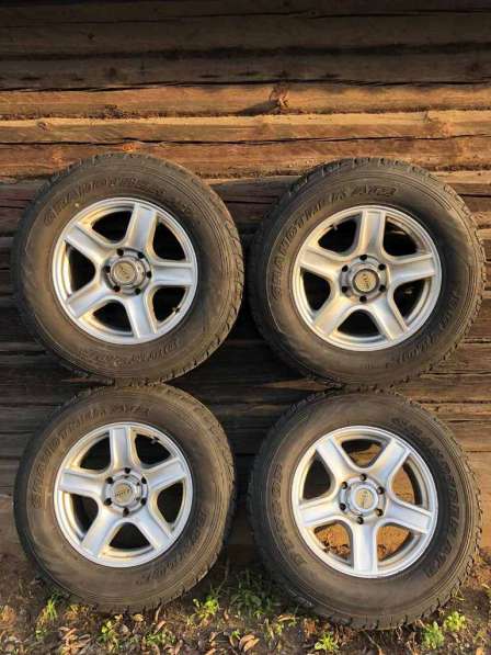 4 диска от Прадо 120 Тойота с летней резиной Dunlop 265/65 r в фото 5