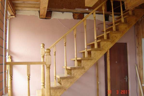 Деревянные лестницы под ключ, по эскизам в фото 3