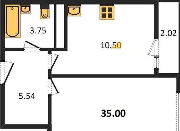 Продам однокомнатную квартиру в Краснодар.Жилая площадь 35 кв.м.Этаж 12.Дом кирпичный.