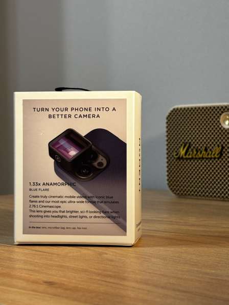 Объектив Moment Anamorphic Lens Blue Flare 1,33× T-series в Тольятти фото 4