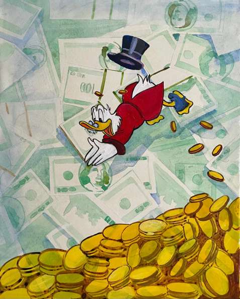 Картина Скрудж и деньги