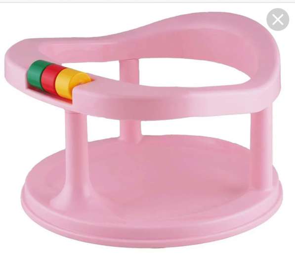 Розовый стульчик для купания