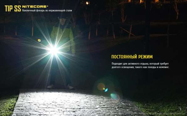 NiteCore Наключный фонарик NiteCore TIP-Cu из меди в Москве