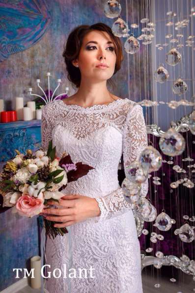 Кружевное свадебное платье русалка в Москве фото 4