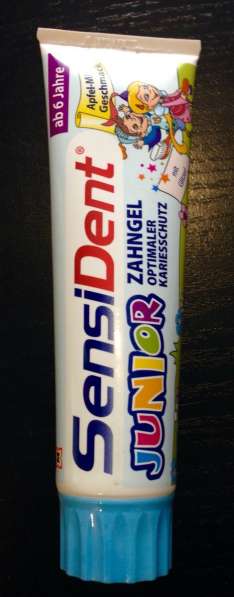 Детская зубная паста для детей старше 6 лет, 100 мл. Германи