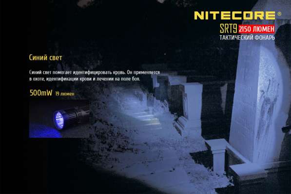 NiteCore Поисковый фонарь - NiteCore SRT9 с магнитным кольцом в Москве фото 5