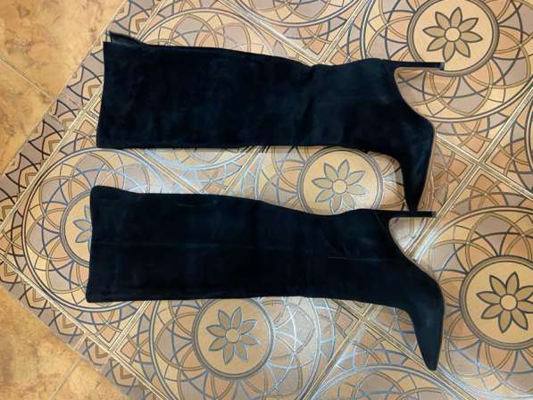 Замшевые сапоги ботфорты в Энгельсе фото 5