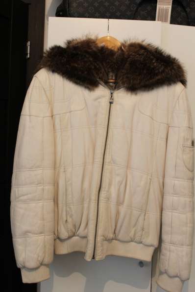 Мужская кожаная зимняя куртка в Кудрово