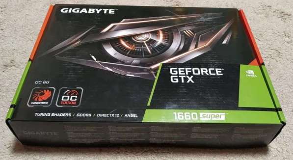 Gigabyte GeForce GTX 1660 Super OC 6GB GDDR6 запечатна!