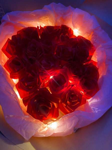 Цветы из атласной ленты