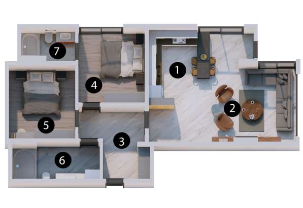 3-к. квартира 88м² Турция, Анталья, Лара в фото 5