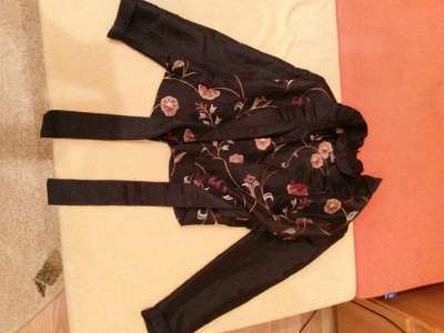 Блузка черная в японском стиле оригиналь SALKO Блузка черная