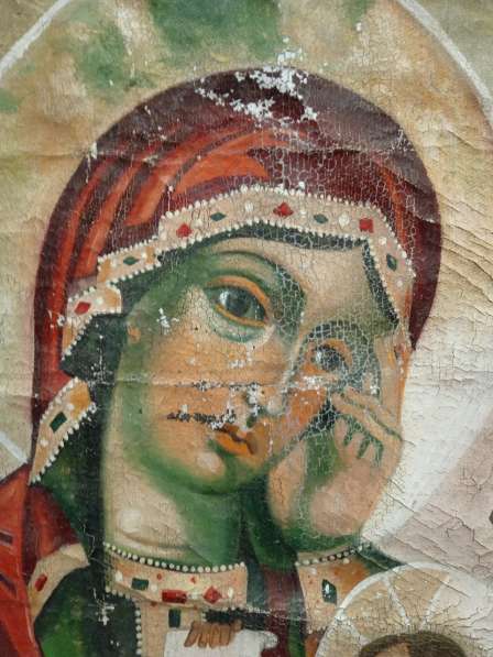 Картина Пресвятая Мать Богородица, холст, масло, 19 век