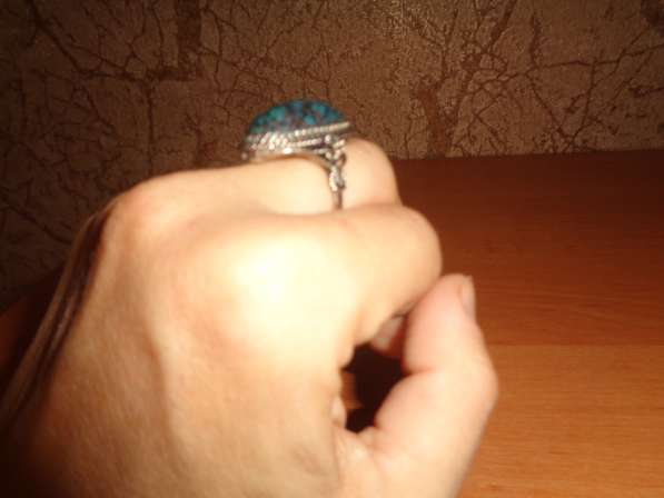 Кольцо с перстнем из хризоколлы в Севастополе фото 3
