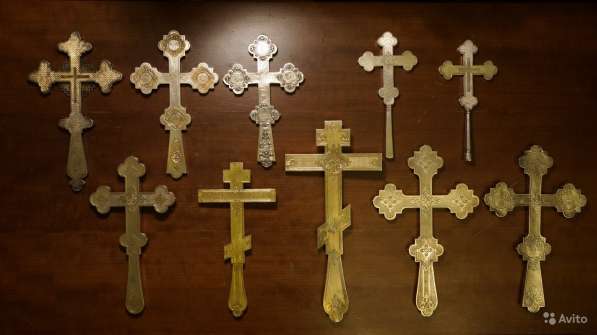 Коллекция из 10-ти старинных напрестольных крестов в Санкт-Петербурге фото 7