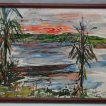 Картина пейзаж винтажная (X408), в Москве