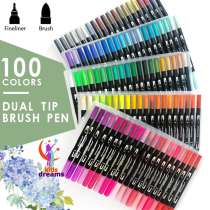 Dual Tip Brush Pens - 100 цветов, в г.Ташкент