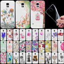 Прозрачные чехлы для Galaxy S5 с рисунк, в Хабаровске