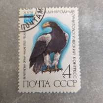 Марка 4к 1982 год СССР Белоплечий Орлан, в Москве