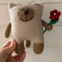 Вязаная игрушка Котик, в Санкт-Петербурге