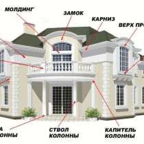 Фасадная лепнина из пенополистирола повышенной плотности, в Ростове-на-Дону