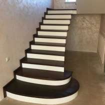 Облицовка лестниц деревом, в Москве