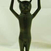 Фигурка статуэтка Кот с лотком подставкой подсвечником (X544), в Москве