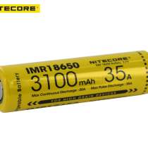 NiteCore Аккумулятор NiteCore IMR 3.6v 3100mA 30A, в Москве