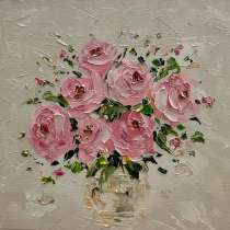 Картина маслом Цветы Мастихином, в Москве