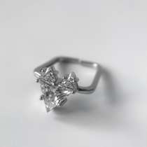 Кольцо серебро 925 пробы, в Москве