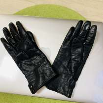 Кожаные перчатки с перфорацией, в Москве