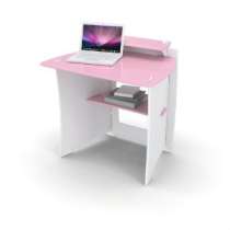 MPSM-104 стол компьютерный бело/розовый ЛЕГАРЭ, в Хабаровске