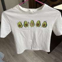 Футболка с принтом укороченная, в Волгограде