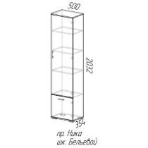 Шкаф бельевой Ника Шимо темный/Шимо светлый, в Кемерове