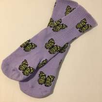 Фиолетовые носки с бабочками, в Екатеринбурге
