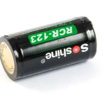Soshine Аккумулятор литий-ионный (Li-Ion) Soshine 16340 (RCR123) PCB, 3,7В., в Москве